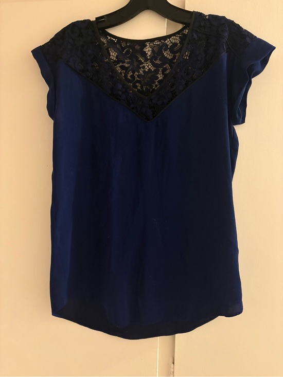 Express Tops - Express lace top vibrant blue blouse